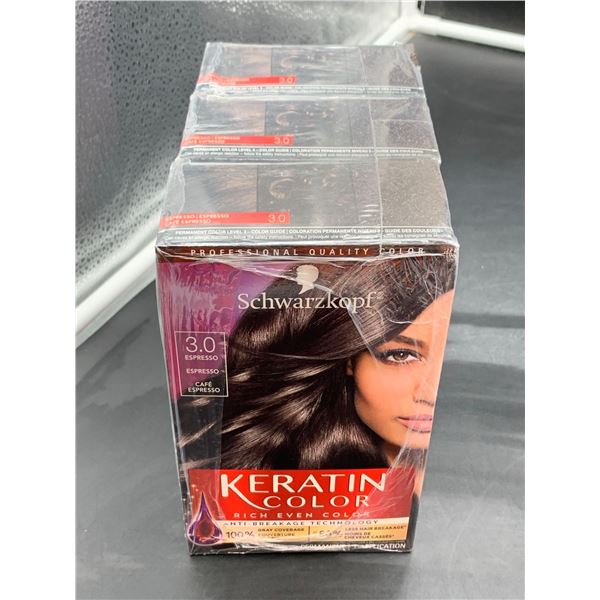 Schwarzkopff Keratin Color-Espresso Permanenet Color Level 3 (3 applications)