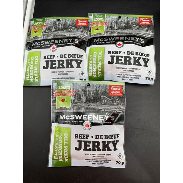 McSweeney's Beef Jerky-Dill Pickle (3 x 70g)