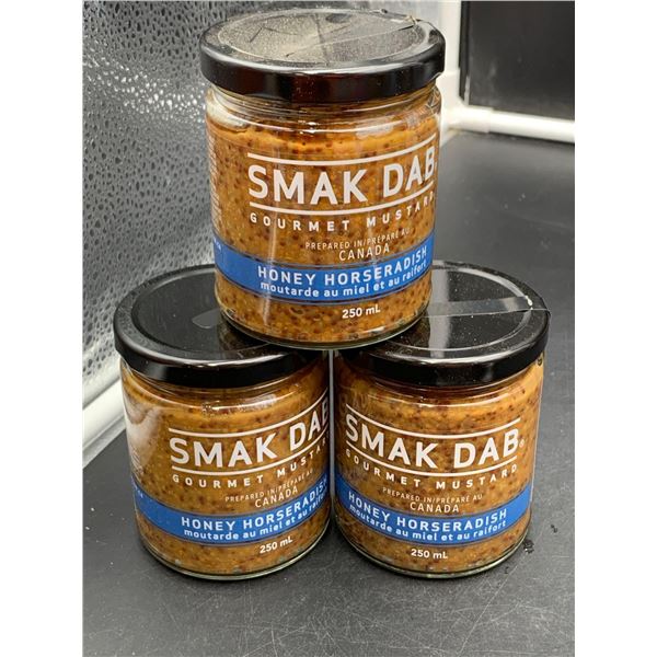 Smak Dab Gourmet Mustard-Honey Horseradish (3 x 250ml)
