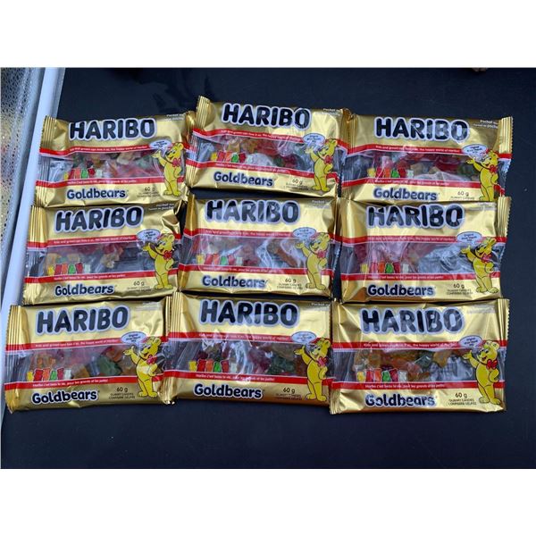 Haribo Goldbears Gummy Bears Candy (9 x 60g)