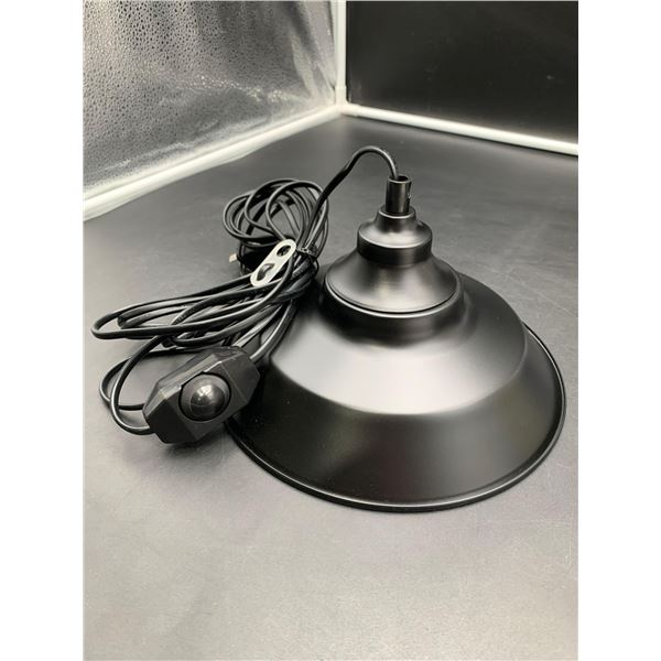 Icwueng Plug in Pendant Lamp Matte Black