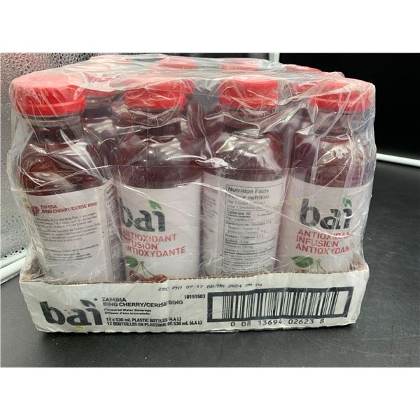 Bai Antioxidant Infusion-Zambia Bing Cherry Flavoured Water Beverage (12 x 530ml)