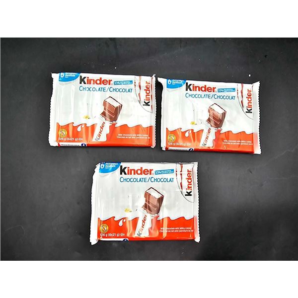 Kinder Chocolate Milk Chocolate with Milky Lining (3 x 6)