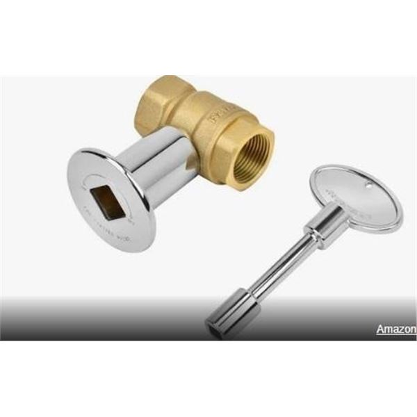 Amazon Basics Spring Door Stop, Brushed Nickel (12pk)