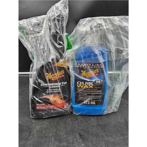 Meguia's Convertible Top Cleaner (473ml)and Quik Wax (473ml)