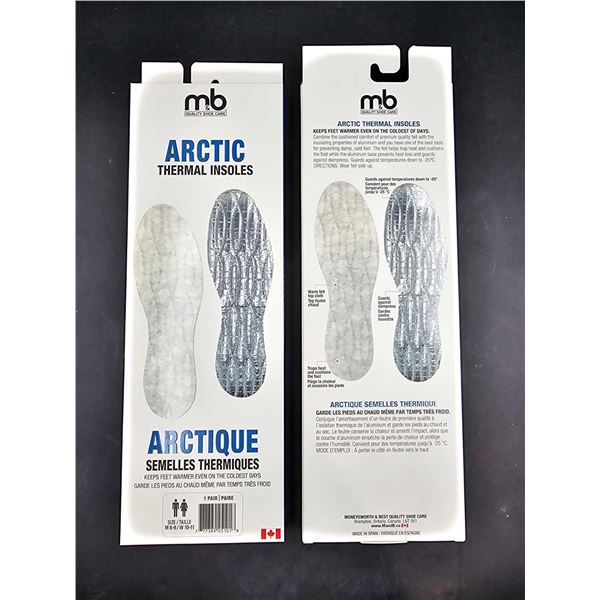 MB Arctic Thermal Insoles (m- 8/9/W 10-11) 2pairs