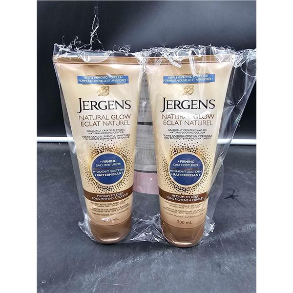Jergens Natural Glow Medium To Deep Lotion (2 x 200ml)