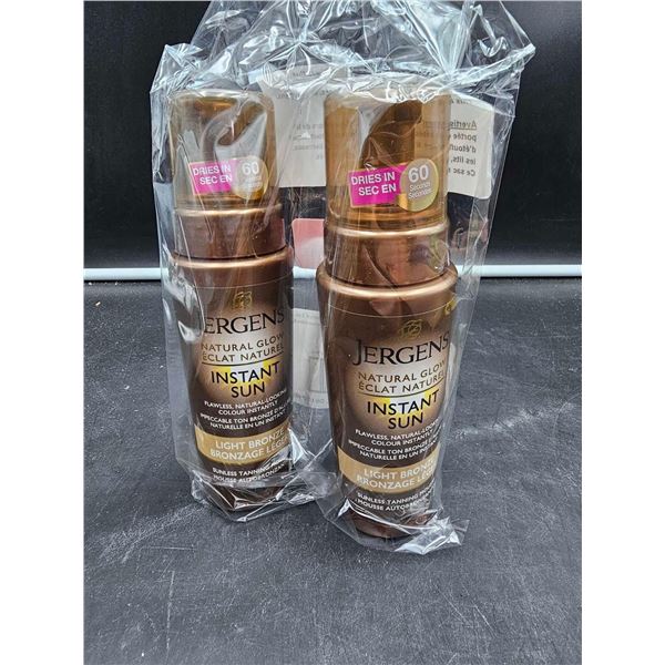 Jergens Natural Glow Instant Sun Light Bronze Sunless Tanning Mousse (2ct)