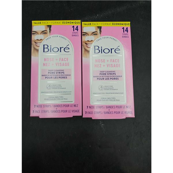 Biore Nose & Face Deep Cleansing Pore Strips (2 x 14)