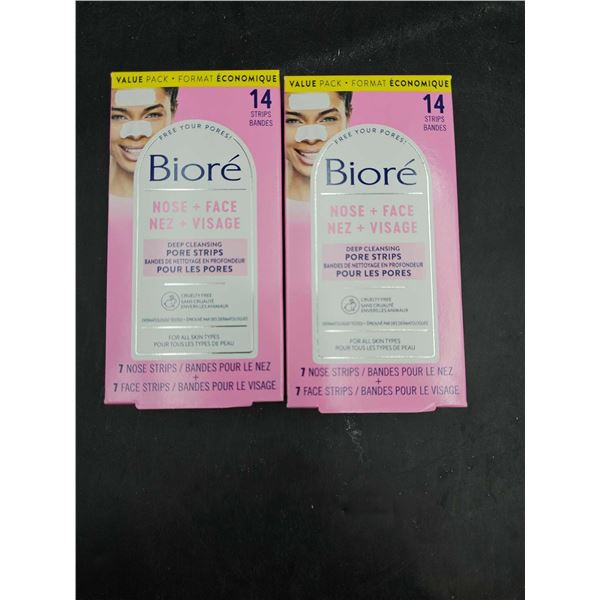 Biore Nose & Face Deep Cleansing Pore Strips (2 x 14)
