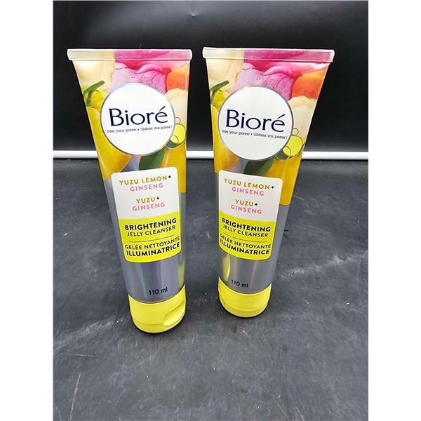 Biore Yuzu Lemon & Ginseng Brightening Jelly Cleanser (2 x 110ml)