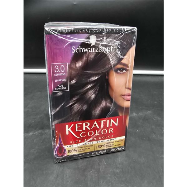 Schwarzkopff Keratin Color Espresso Permanent Hair Dye (3 Applications)
