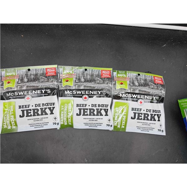 McSweeney's Beef Jerky-Dill Pickle (3 x 70g)