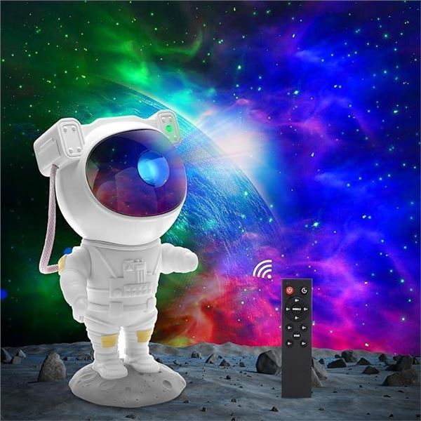 LUXONIC Kids Astronaut Projector Night Light for Bedroom,Astronaut Galaxy Projector with Remote Cont