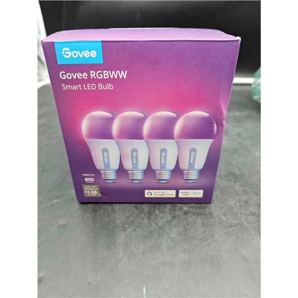 Govee Smart Bulbs, WiFi and Bluetooth, Music Sync, 16 Million Colors DIY RGBWW, Works with Alexa, Go