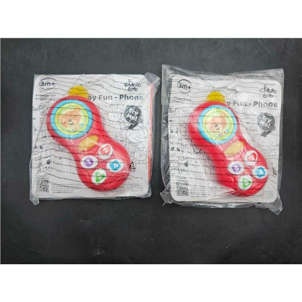Lot of 2  Kiddo Lab Toy Cellular Phone For Infants & Toddlers
