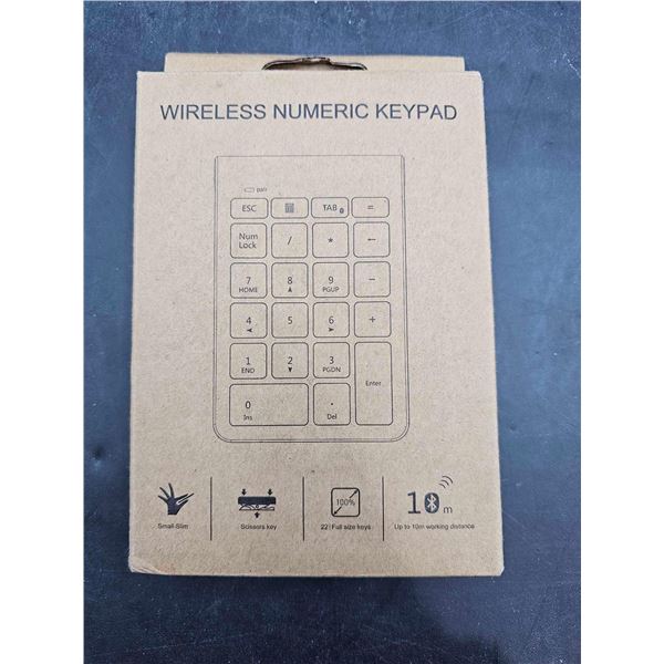 Bluetooth wireless numeric keypad for your computer / laptop / ipad / tablet