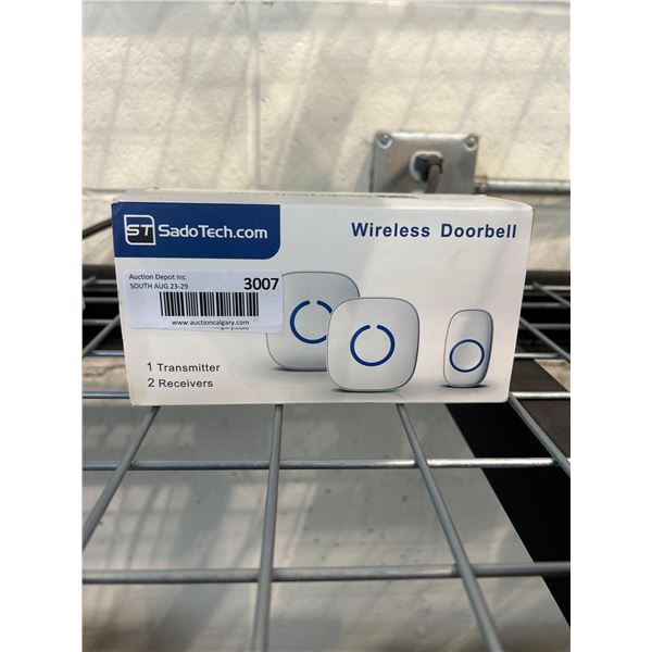 SadoTech Wireless Doorbell 1 transmitter 2 receivers