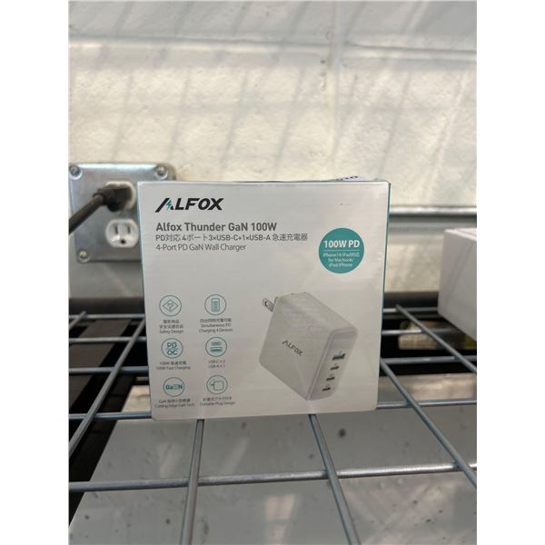 Alfox Thunder GaN 100W 4-port PD GaN Wall charger