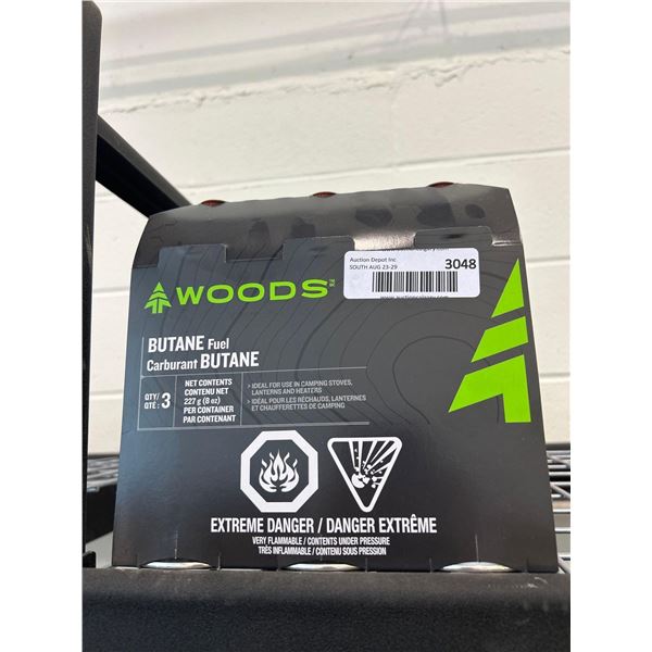 Woods Butane fuel 3 x 8oz