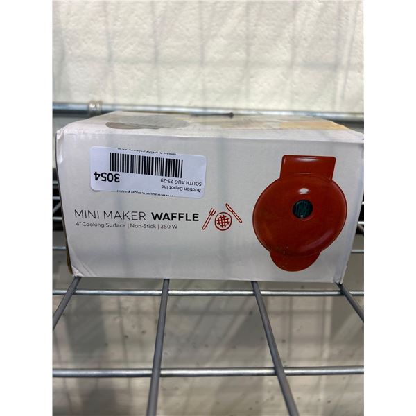 Mini Maker waffle nonstick 4" cooking surface
