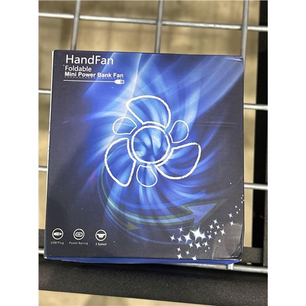 Handfan foldable Mini power bank fan