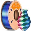 Image 1 : Eryone Red, green and blue tri-coloured Silk PLA filament for 3D printers