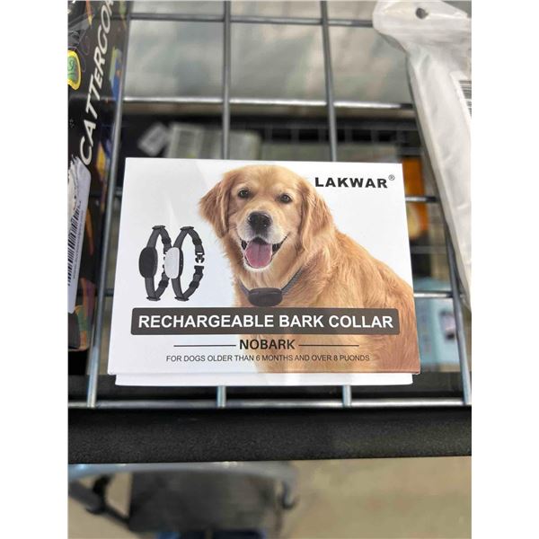 LAKWAR rechargable bark collar (for dogs older than 6 months and heavier than 8 pounds)