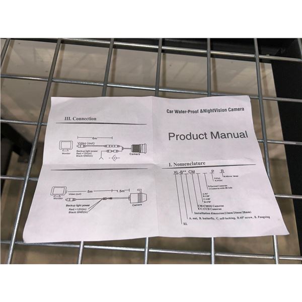 Car Water-Proof & Night Vision Camera