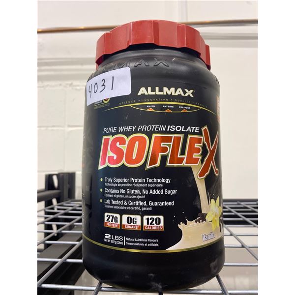 Allmax Iso Flex Pure Whey Protein Isolate Vanilla 2lbs