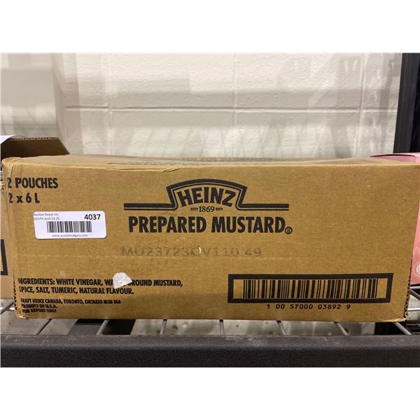 Heinz Prepared Mustard 2 x 6L Pouches