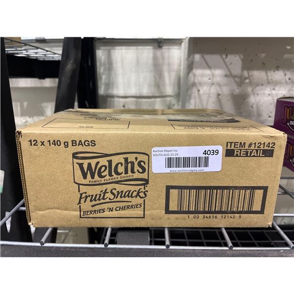 Welch's Fruit Snacks Berries N' Cherries 12 x 140g