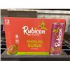 Image 1 : Rubicon Exotic Sparkling Guava Beverage 12 x 355ml