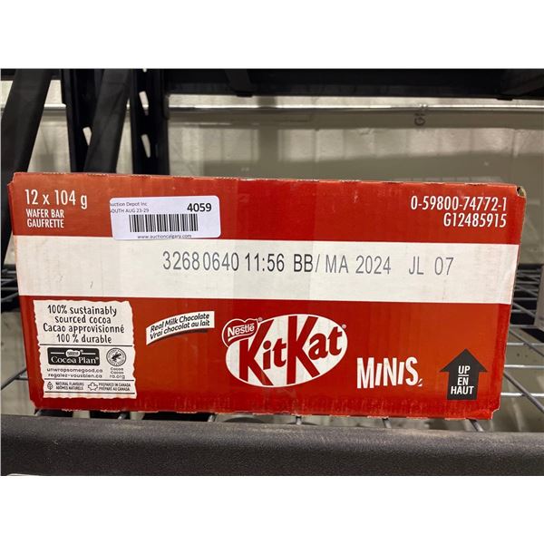Kit Kat Minis Wafer Bar 12 x 104g