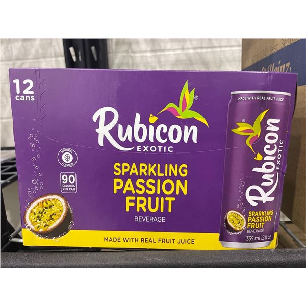 Rubicon Exotic Sparkling Passion Fruit Beverage 12 x 355ml