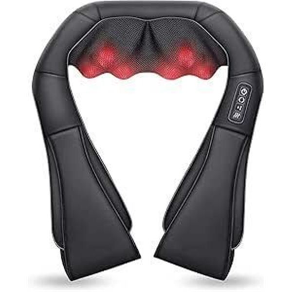 Comfier Shiatsu Neck and Back Massager- 3D Deep Kneading Massage Pillow with Heat, Shoulder Massager