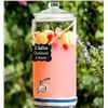Image 1 : 2 Gallon Beverage Serveware with Stainless Steel Spigot + Marker & Chalkboard 100% Leakproof Glass D