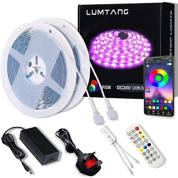 LED Strip Lights, 36m/120ft RGB Led Strip SMD 5050 LED Lights, App Control Music Sync Color Changing