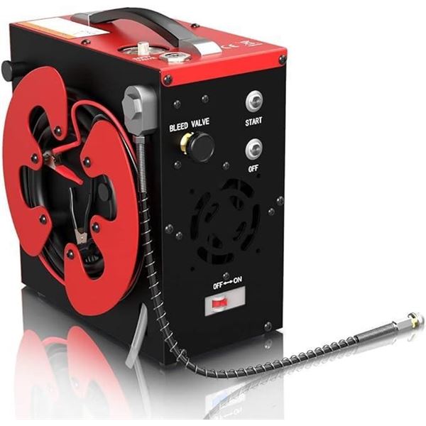 GX PUMP CS3 PCP Air Compressor, Auto-Stop,Oil-Free, Built-in Water-Oil Separator Filter, Powered by 