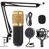 Image 1 : Legendary Vocal Professional Condenser Microphone Kit w/Adjustable Mic, Suspension Scissor Arm, Meta