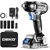Image 1 : DEKOPRO 20V Cordless Impact Wrench with Brushless Motor, 3 Speed Modes, Self-Stop Function, LED Ligh