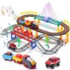 Image 1 : Toddler Train Set Toy, Electric Train Track Playset for 3 4 5 Years Old Kids, Boys and Girls