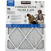 Image 1 : Kirkland Signature 16X20X1 Air Filter (4-Pack) Electrostatic Pleated Air Conditioner HVAC AC Furnace