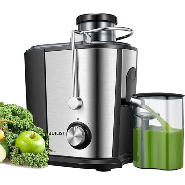 JUILIST Juicer Machines, Centrifugal Juicer with Fast Juicing Technology, 3-Inch Wide Mouth Food Chu