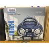 Image 2 : MEGATEK Portable CD Player Boombox with FM Radio, Bluetooth, and USB Port | Clear Stereo Sound | CD-