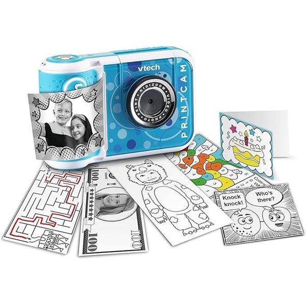 VTech KidiZoom PrintCam, High-Definition Digital Camera for Photos and Videos, Instant Prints, Flip-