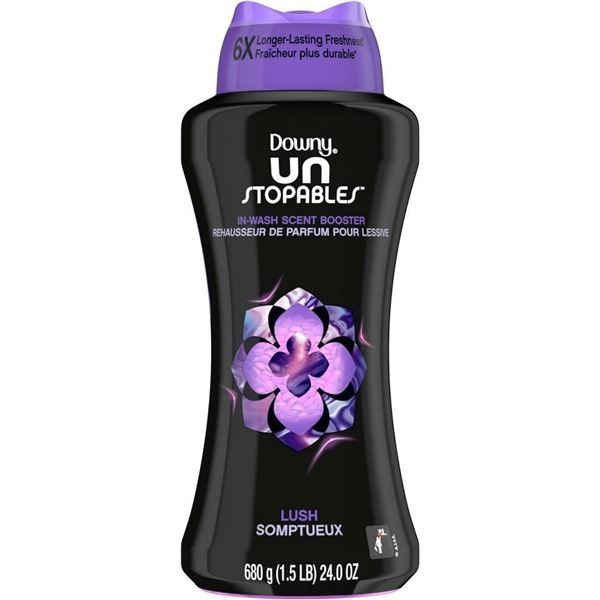 Downy Unstopables In-Wash Laundry Scent Booster Beads, Lush - 2 x 680 Grams