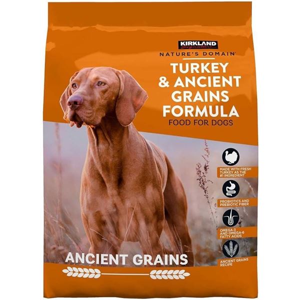Kirkland Signature Nature's Domain Turkey & Ancient Grains Dog Food, 35 Pounds