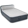 Image 1 : INTEX 64447ED Dura-Beam Deluxe Ultra Plush Air Mattress with Headboard: Fiber-Tech – Queen 