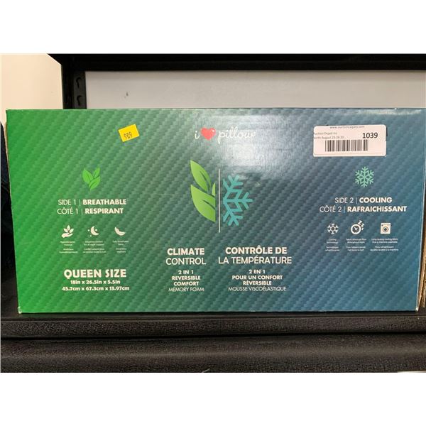 I Love Pillow Memory Foam Bed Pillow - Standard Queen Size